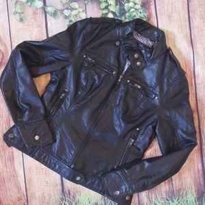 ⚡Flash Sale⚡Black Rivet  Black Leather Jacket!
